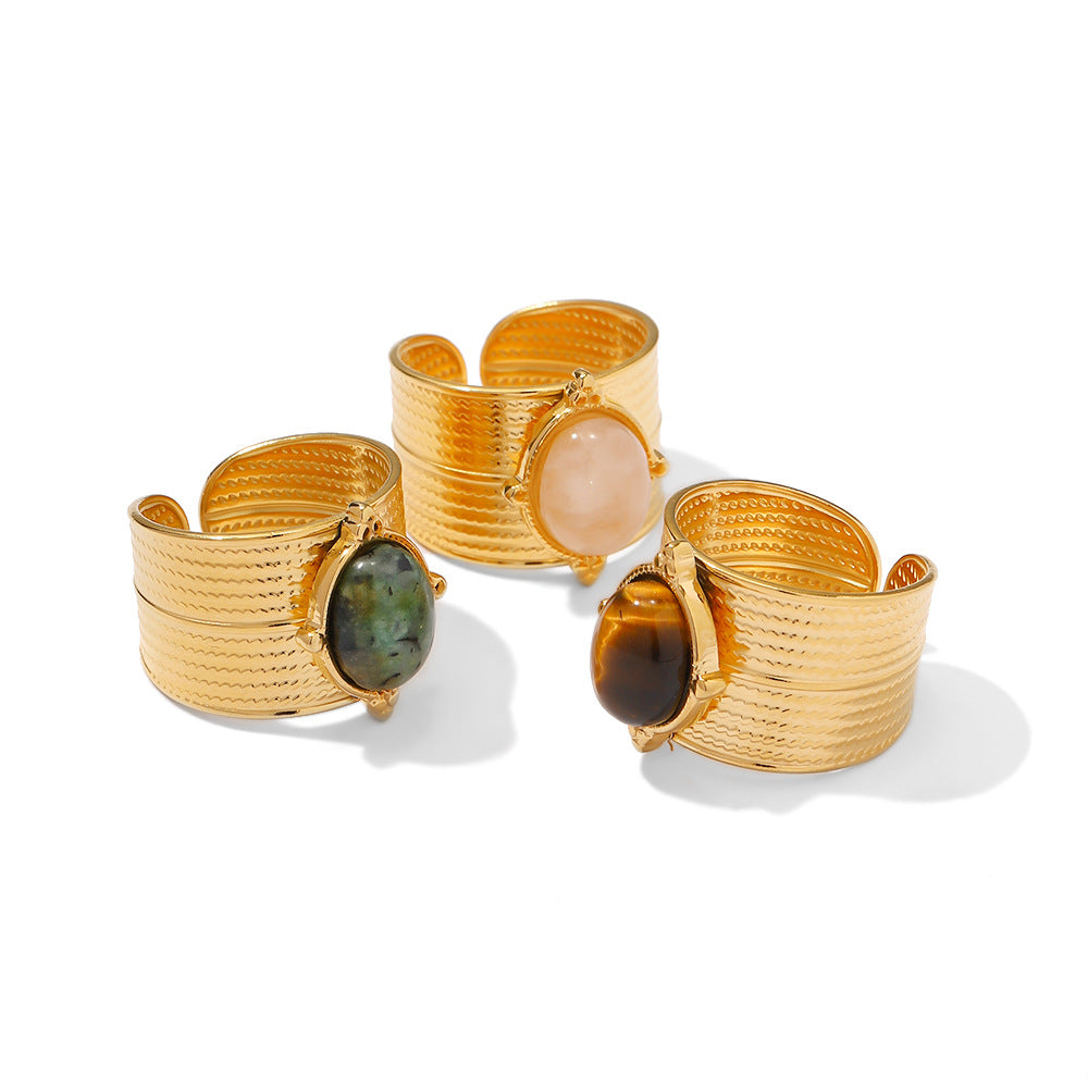 Tiger Eye Stone Ring