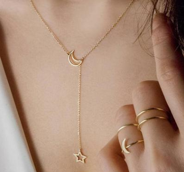 Moon Star Necklace
