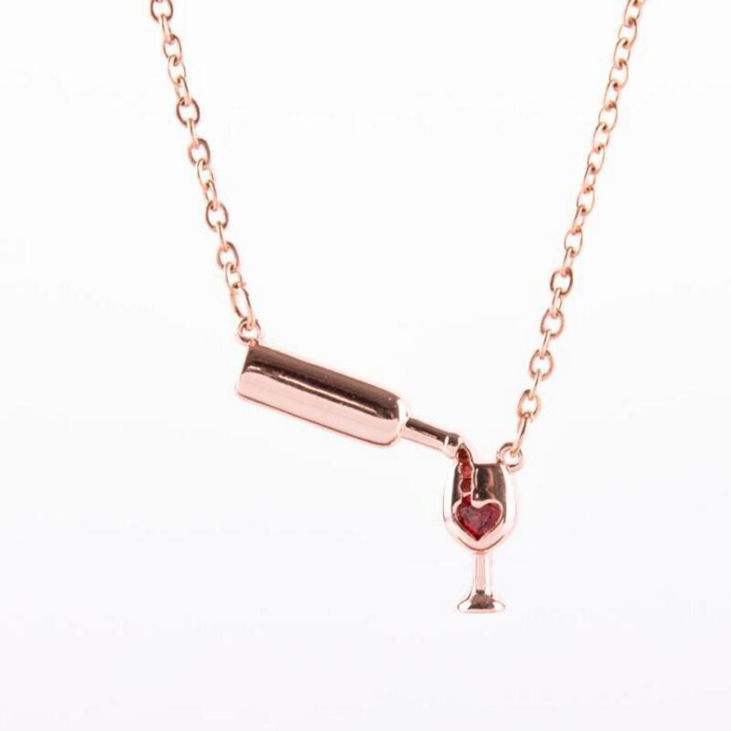 Wine Lover Pendant Necklace
