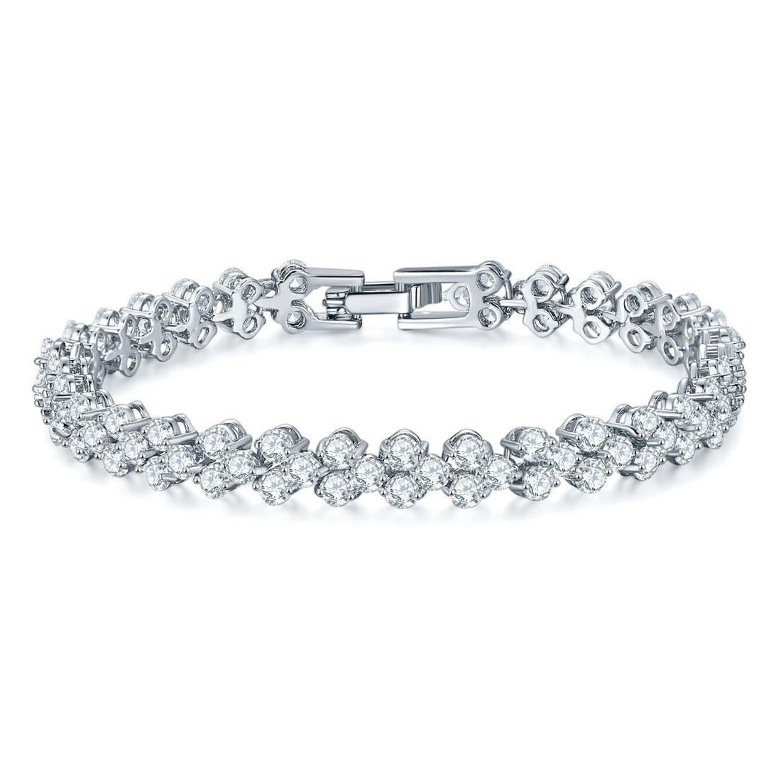 Trendy Women's Bracelet: Sparkling Zircon Bracelet for Elegance and Style