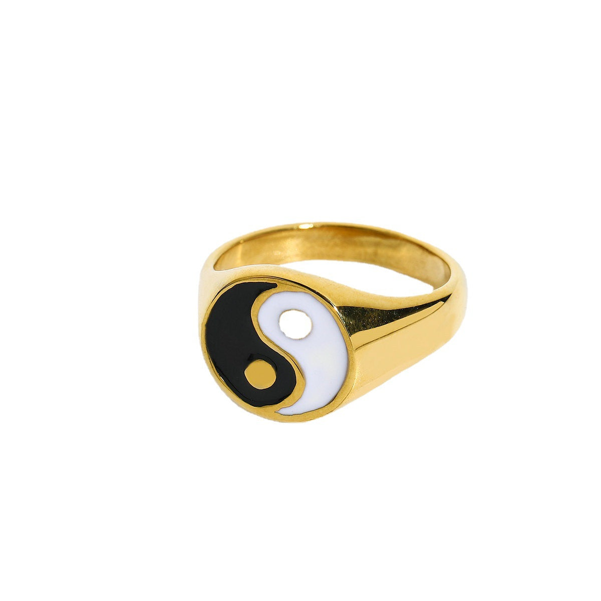 Gold Yin Yang Ring