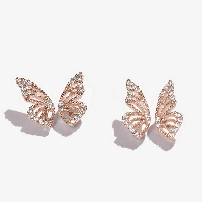 Bohemian Crystal Butterfly Earrings