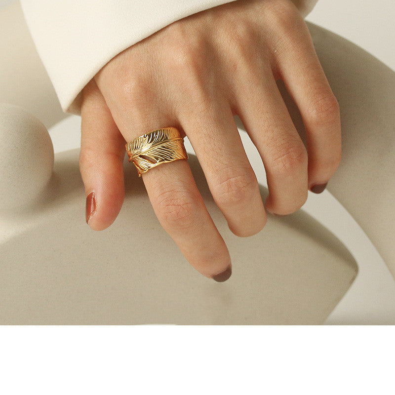 Vintage Leaf Ring
