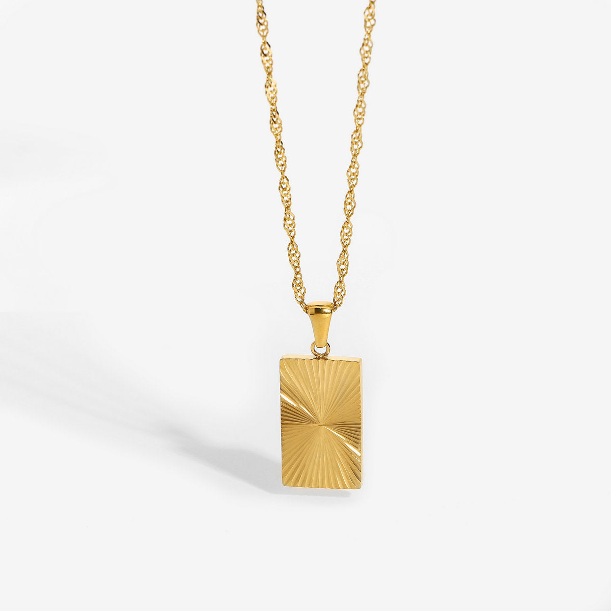 Rectangle Pendant Necklace