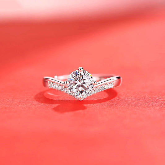 Brilliant Moissanite Sparkle Ring