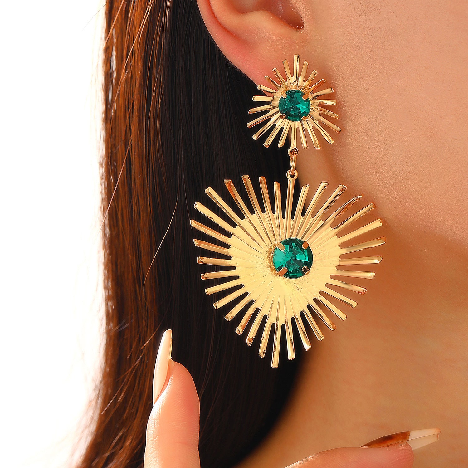 Bohemian Heart-shaped Earrings
