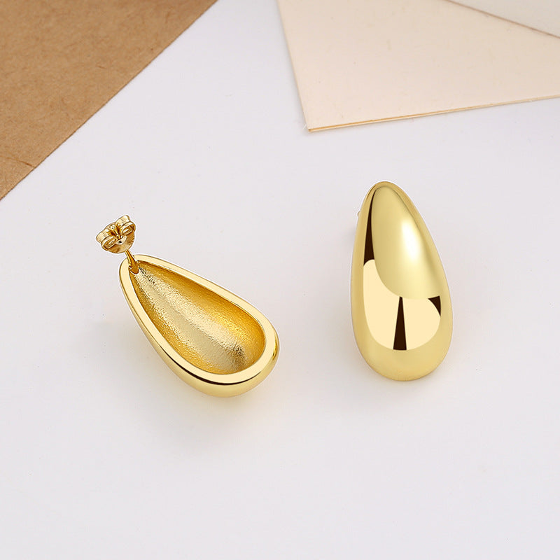 Teardrop Gold Earrings