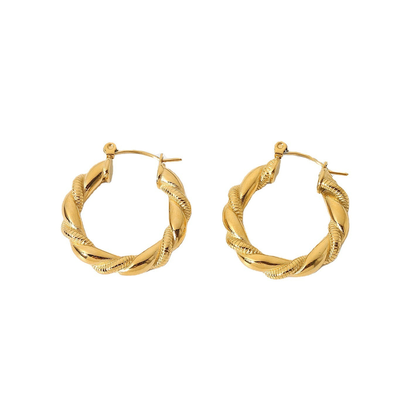 Twisted Hoop Earrings