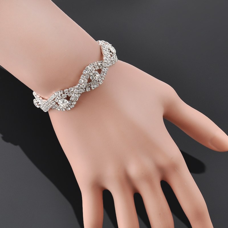 Sparkling Crystal Cascade Bracelet