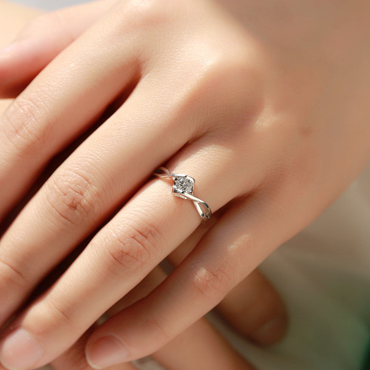 Sterling Silver Love's Embrace Ring