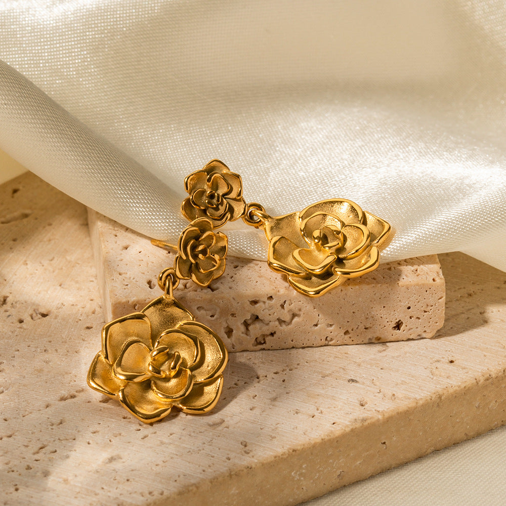 Rose Dangle Earrings