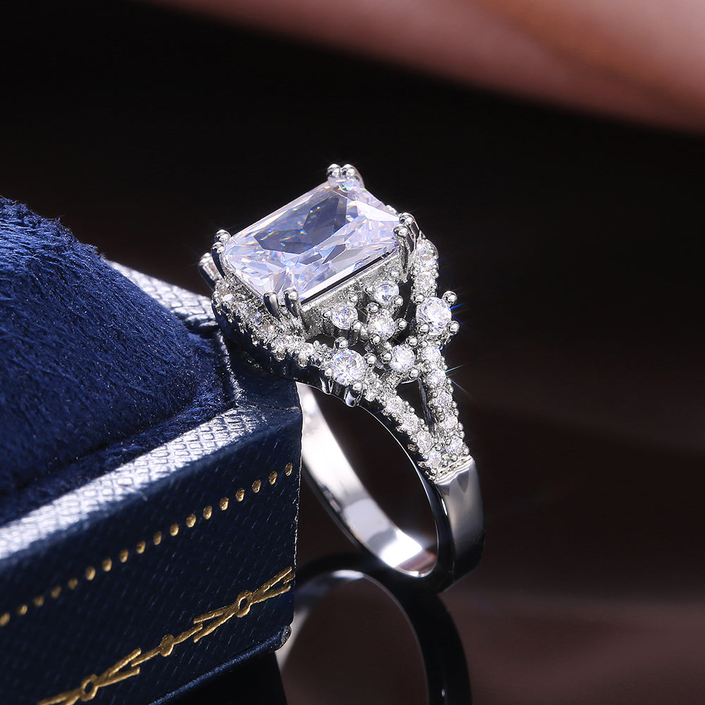 Square Zircon Ring