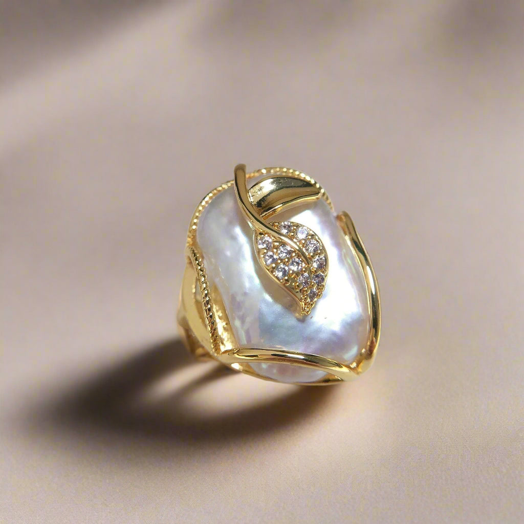 Elegant Baroque Pearl Jewelry Set