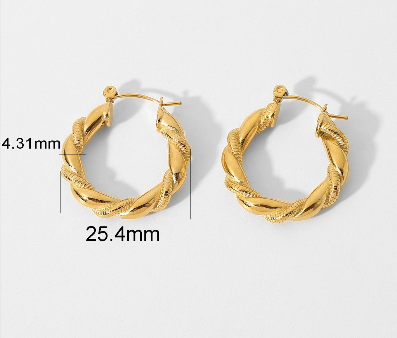 Twisted Hoop Earrings