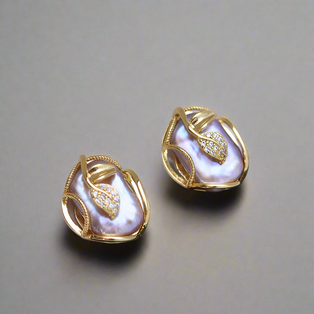 Elegant Baroque Pearl Jewelry Set