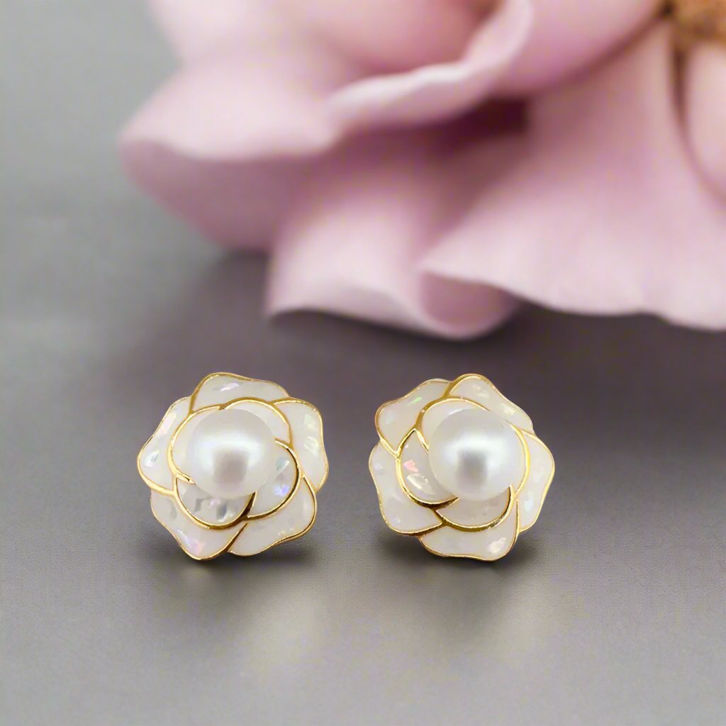 Floral Pearl Jewelry Set
