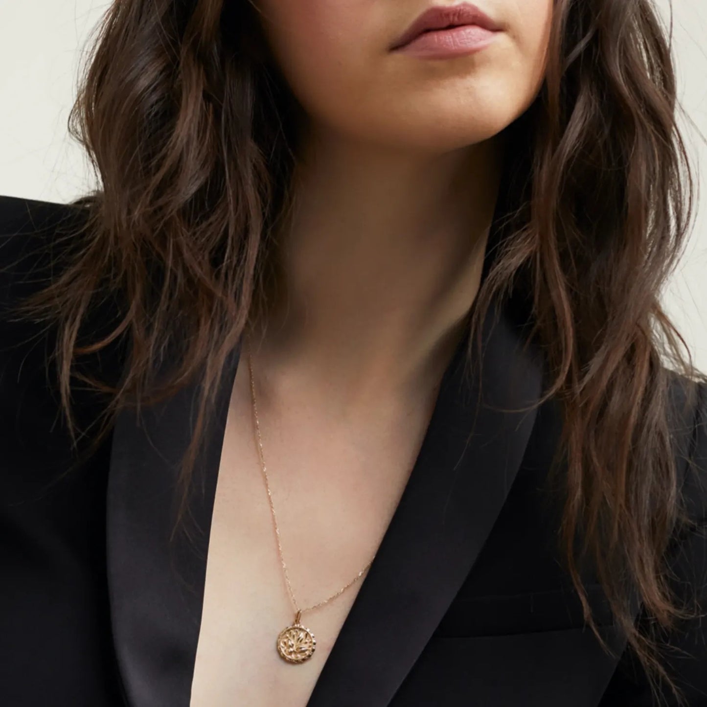 Flower Coin Necklace