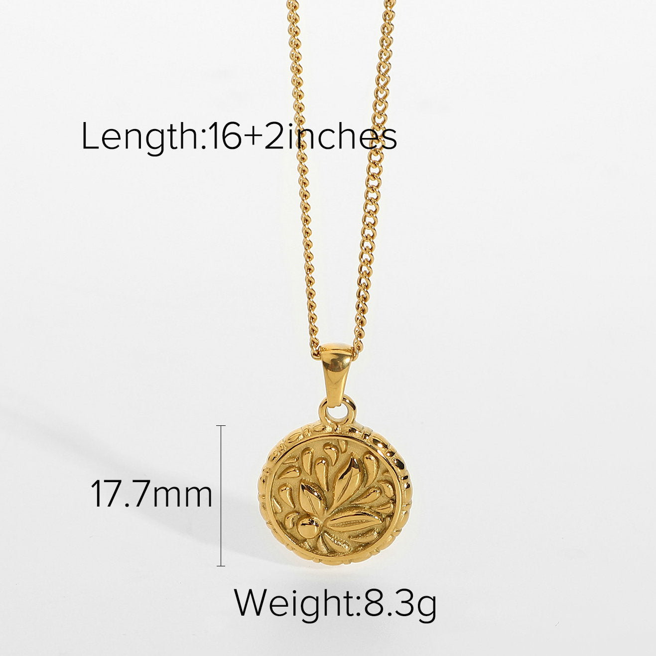 Flower Coin Necklace