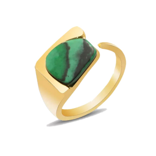 Green Malachite Ring