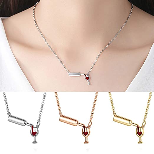 Wine Lover Pendant Necklace