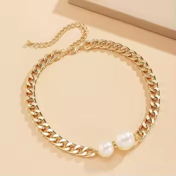 Double Pearl Necklace
