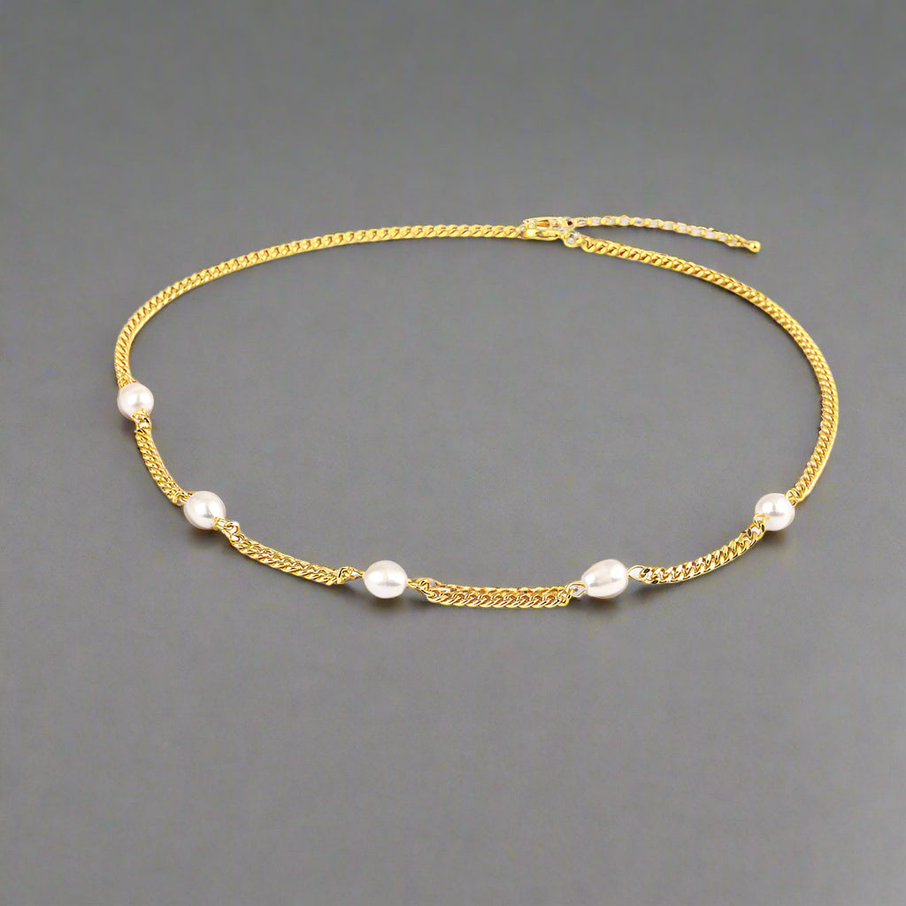 Pearl Station Necklace
