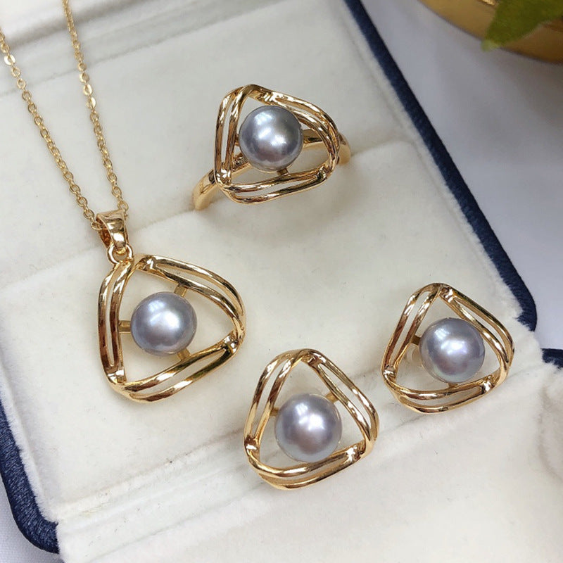 Serenity Freshwater Pearl Jewelry Set