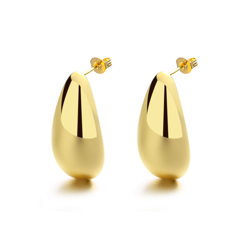 Teardrop Gold Earrings