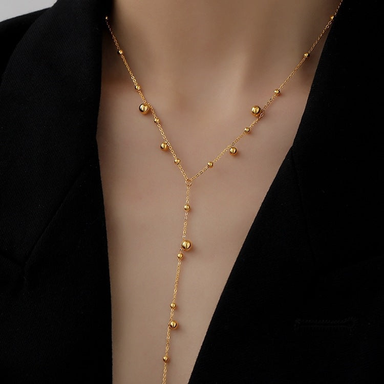 Beaded Station Necklace