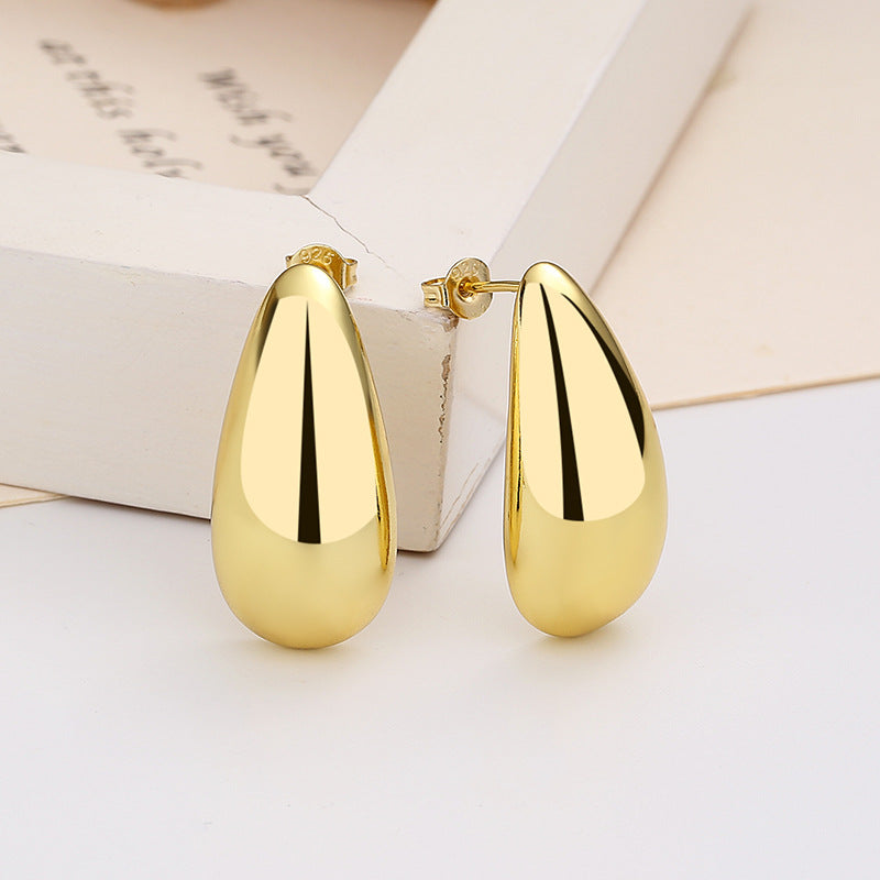 Teardrop Gold Earrings