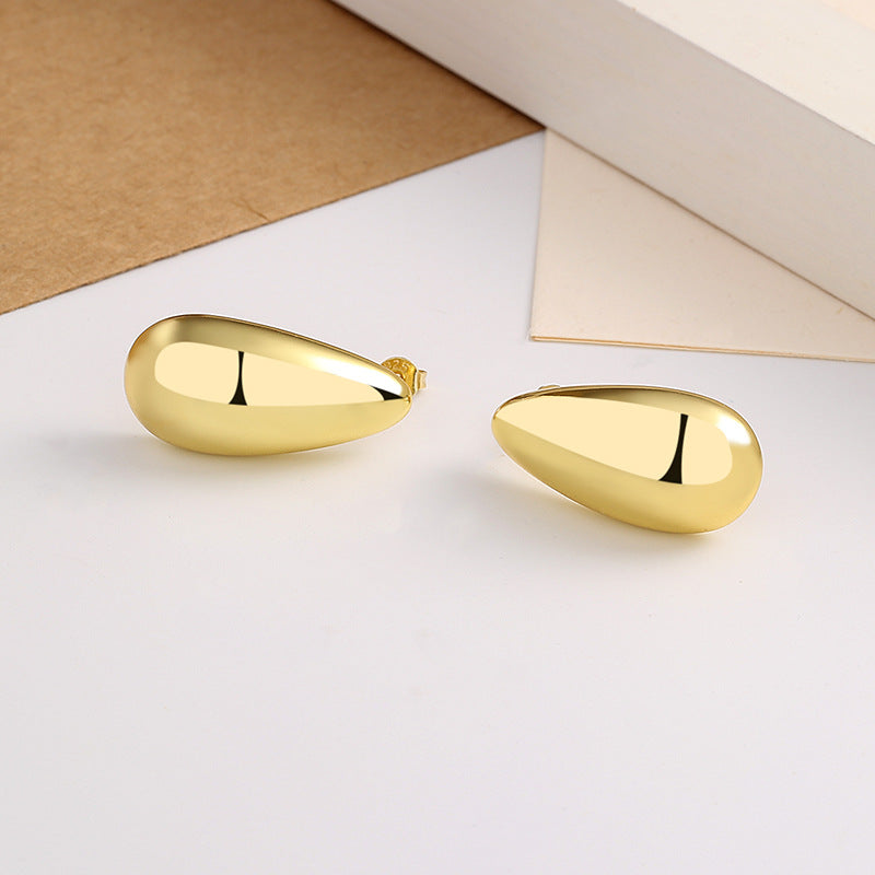 Teardrop Gold Earrings