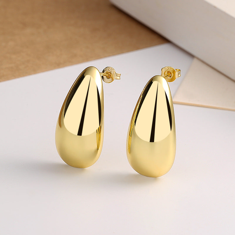 Teardrop Gold Earrings
