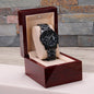 Customized Black Chronograph Watch