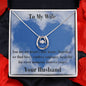 Lucky in Love Necklace Gift To My Wife