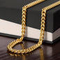To My Son Cuban Link Chain Gift