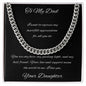 Cuban Link Chain - To Dad from Daughter