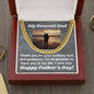 My Dearest Dad Cuban Link Chain Gift