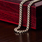 To My Son Cuban Link Chain Gift