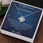 Love Knot Necklace, Grandmother Gift to Granddaughter