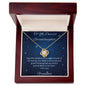 Love Knot Necklace, Grandmother Gift to Granddaughter