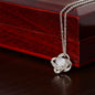 Love Knot Necklace, Grandmother Gift to Granddaughter