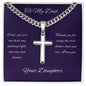 Artisan Cross on Cuban Link Chain