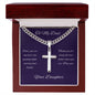 Artisan Cross on Cuban Link Chain