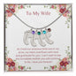 Engraved Baby Feet Necklace with Birthstone, To My Wife