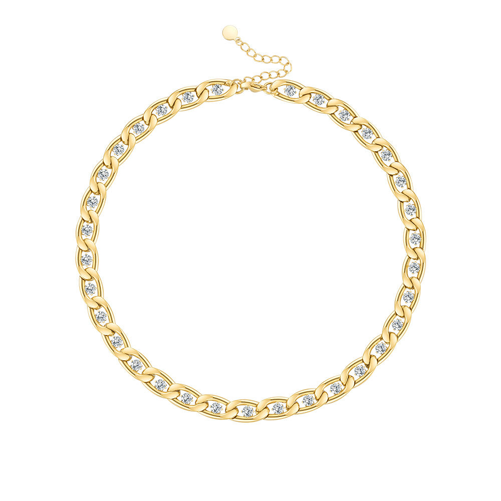 Zircon Choker Necklace