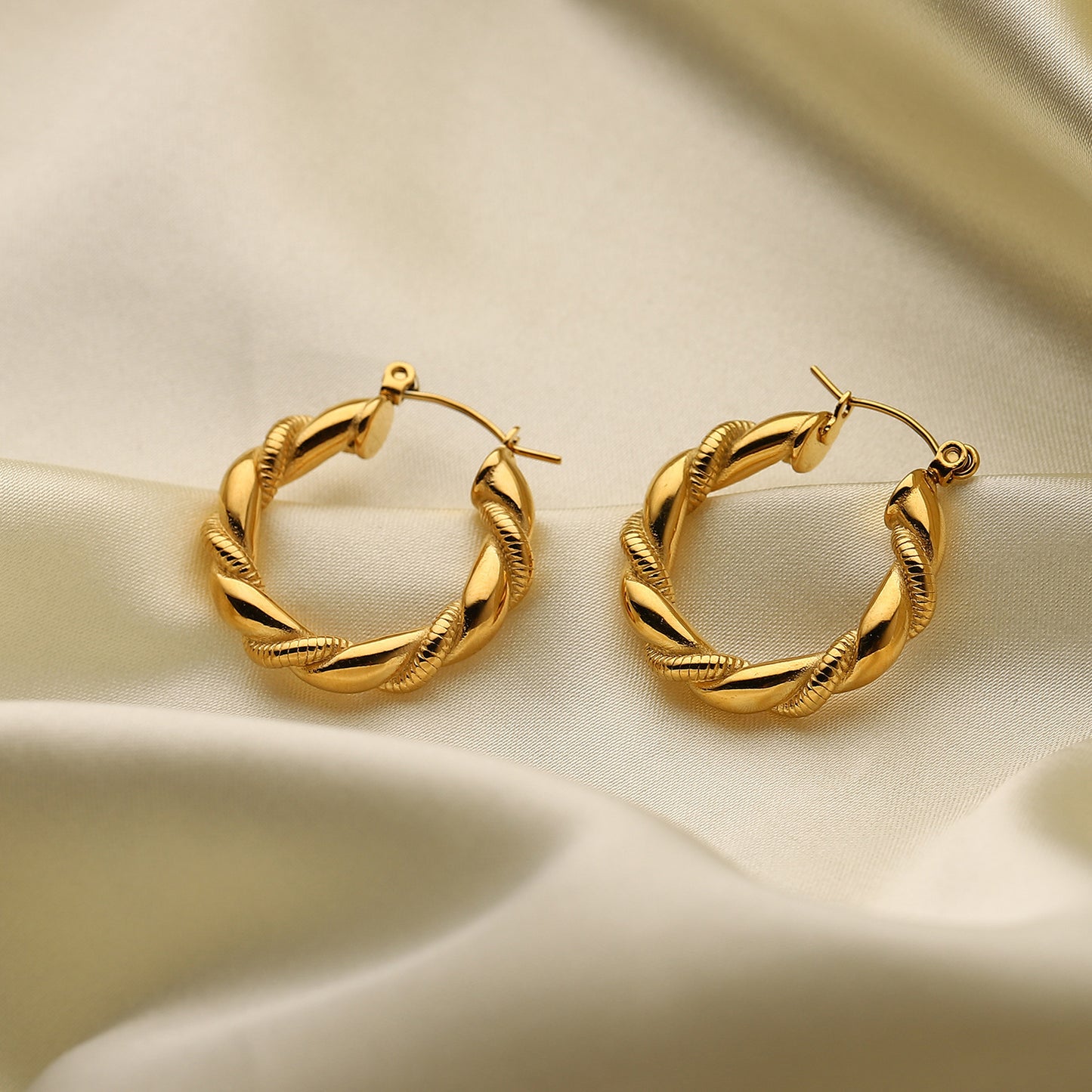 Twisted Hoop Earrings