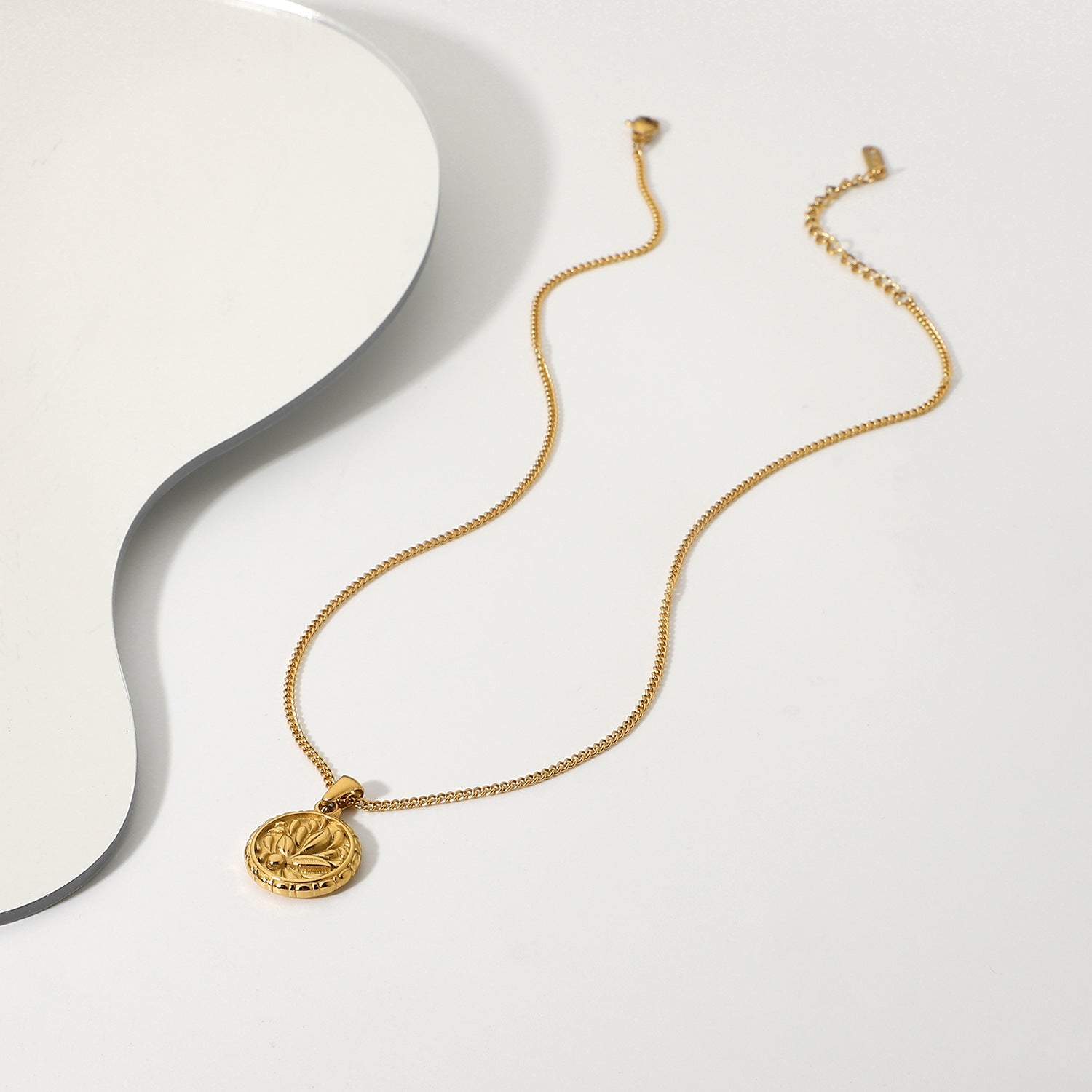 Flower Coin Necklace