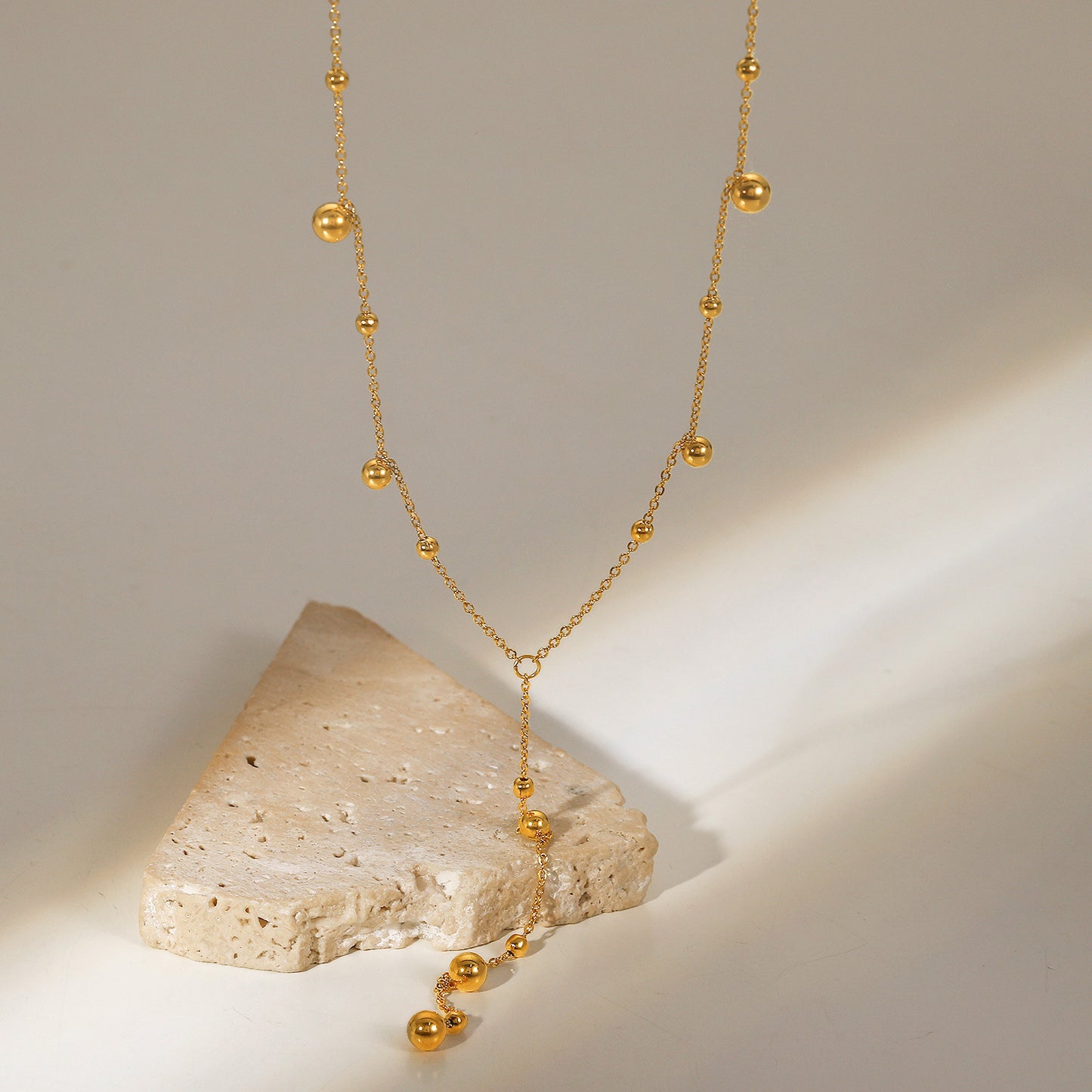 Beaded Station Necklace