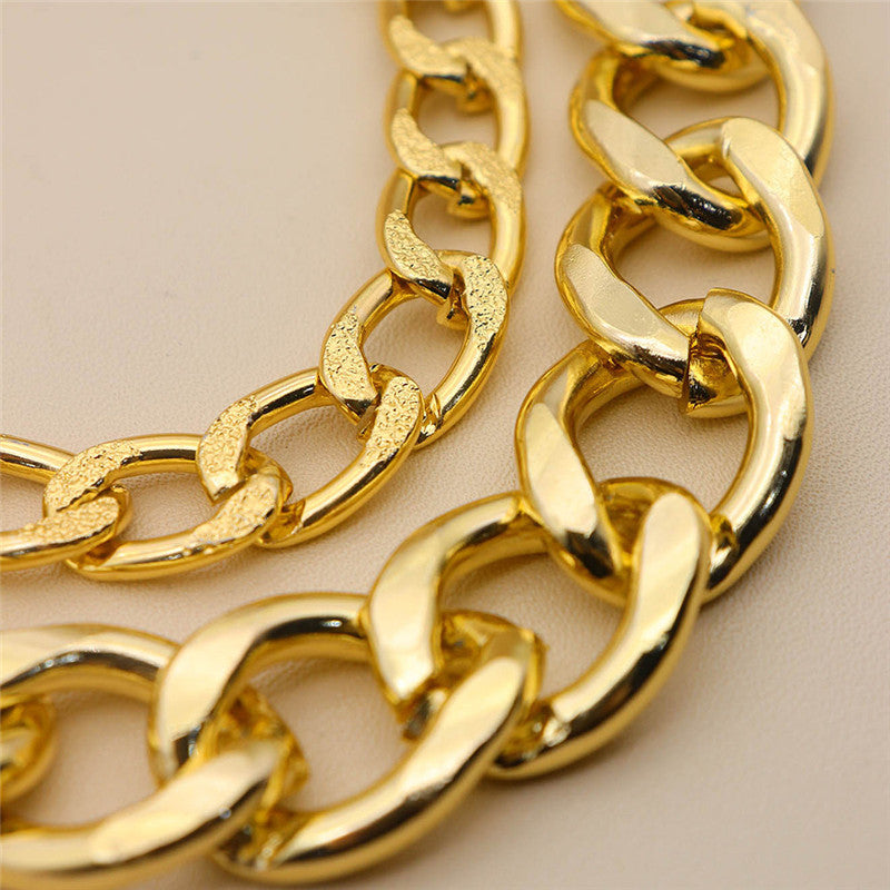 3 Piece Chunky Chain Bracelet Set