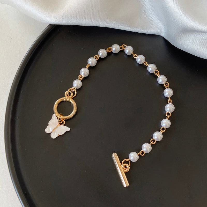 Pearl Butterfly Bracelet